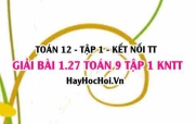 Giải 1.28 Toán 12 tập 1 SGK Kết nối tri thức